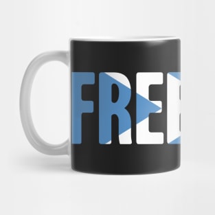 FREEDOM Scottish Flag Design Mug